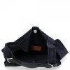 Kožené kabelka shopper bag Genuine Leather tmavě modrá 8023